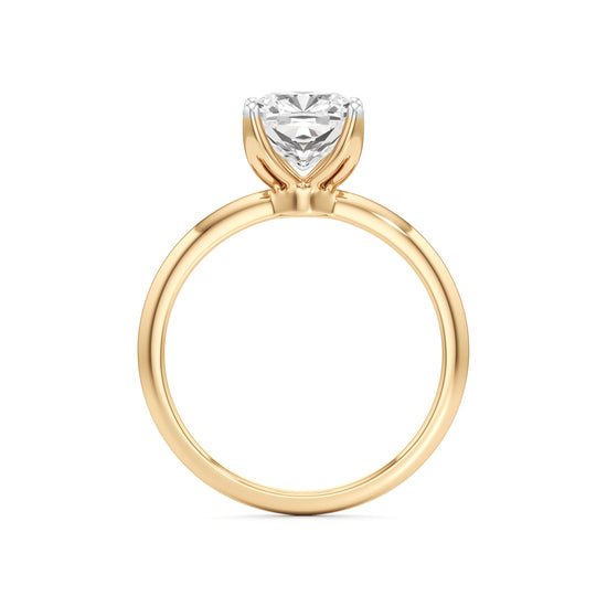 Eternal Spark Cushion-Cut Solitaire Ring