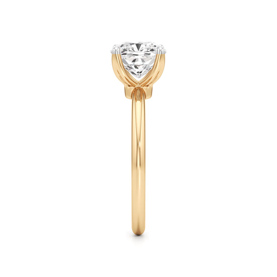 Eternal Spark Cushion-Cut Solitaire Ring