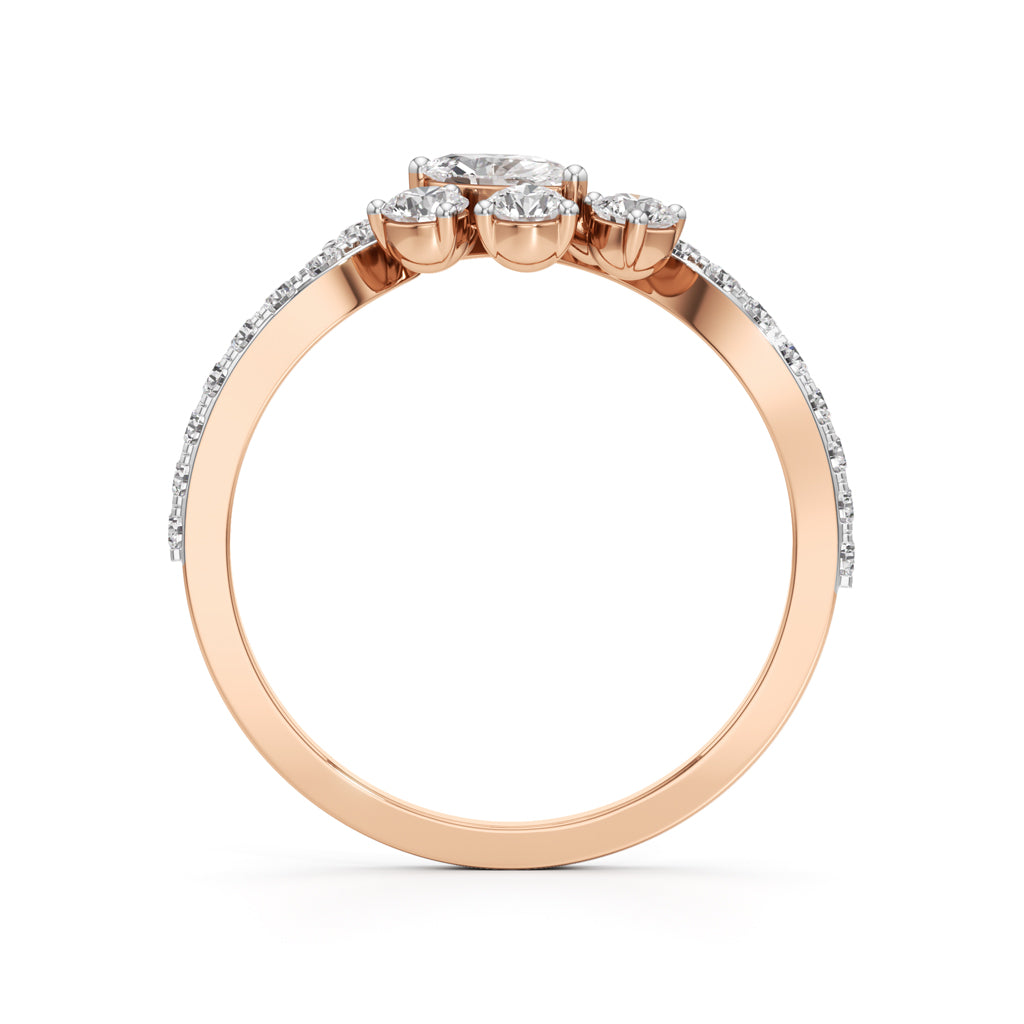 Celestia Curve Diamond Ring