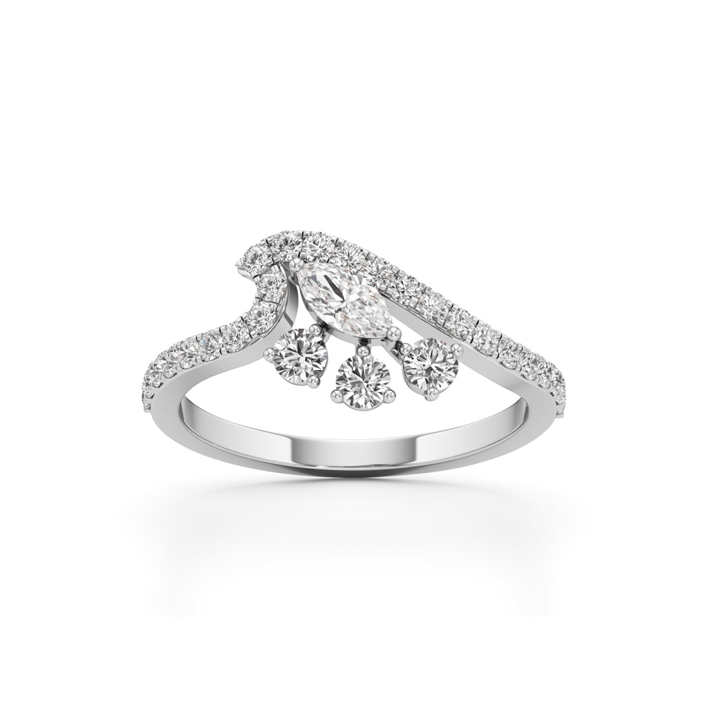 Celestia Curve Diamond Ring