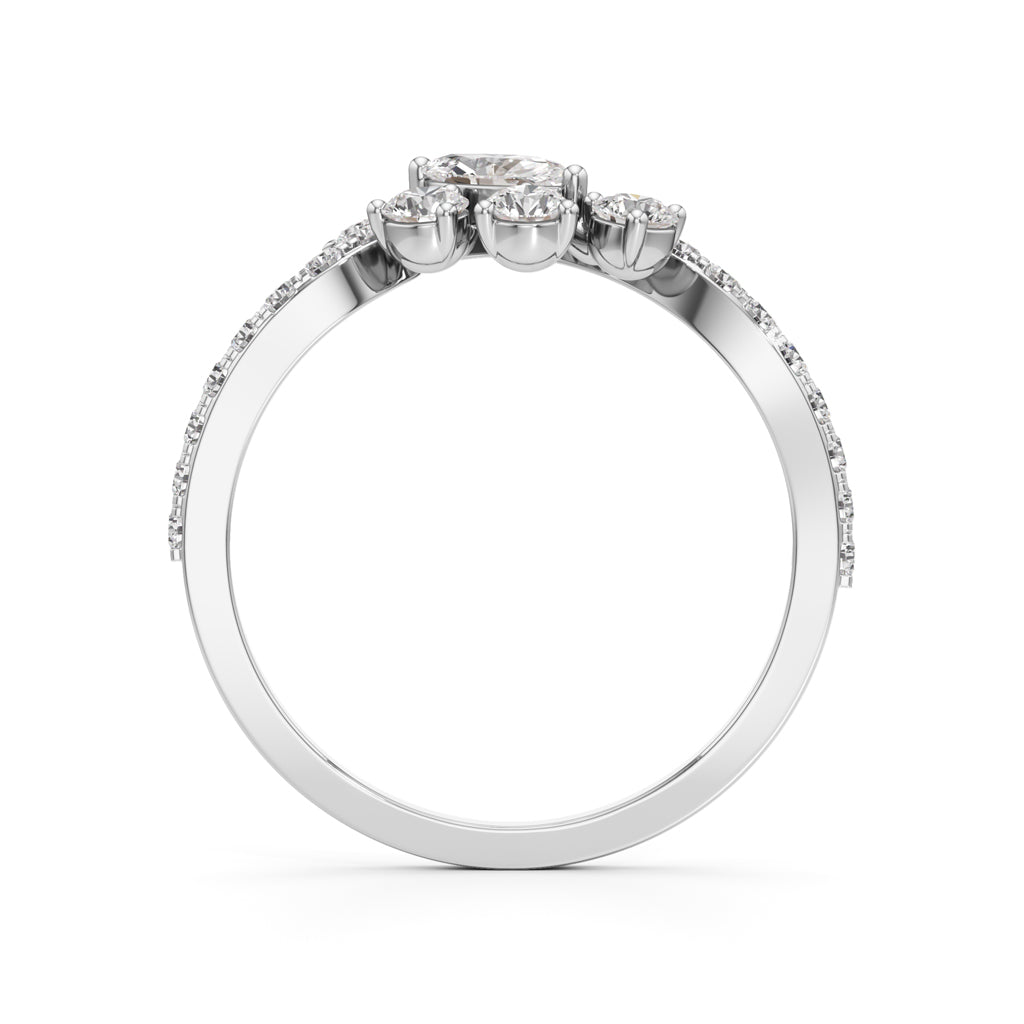 Celestia Curve Diamond Ring