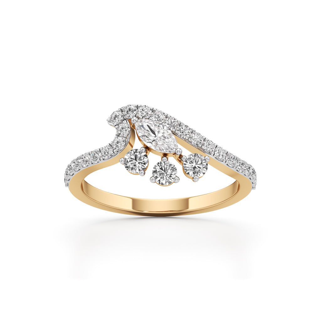 Celestia Curve Diamond Ring