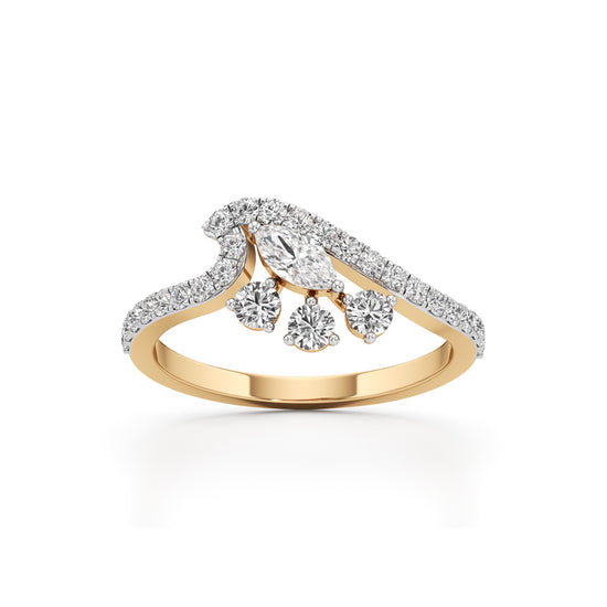 Celestia Curve Diamond Ring