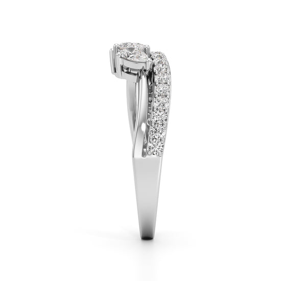 Trinity Bloom Diamond Ring