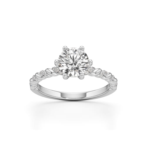 Twist of Eternity Solitaire Ring