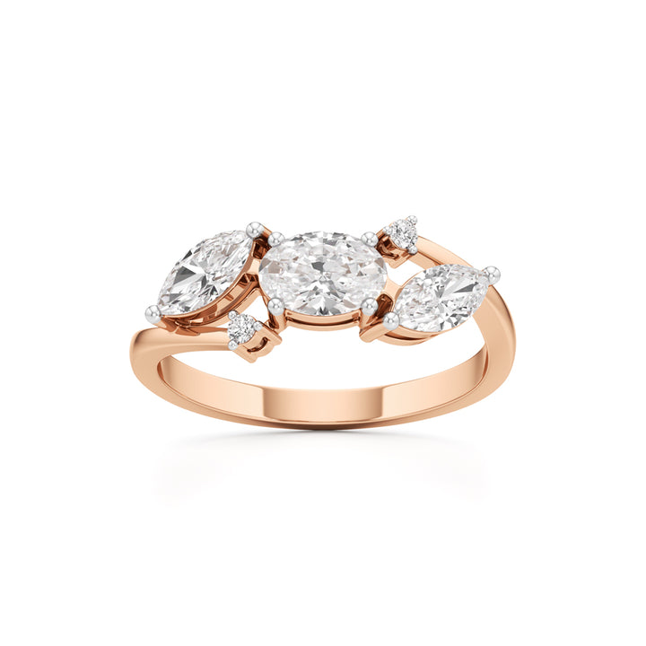 Triad Radiance Diamond Ring