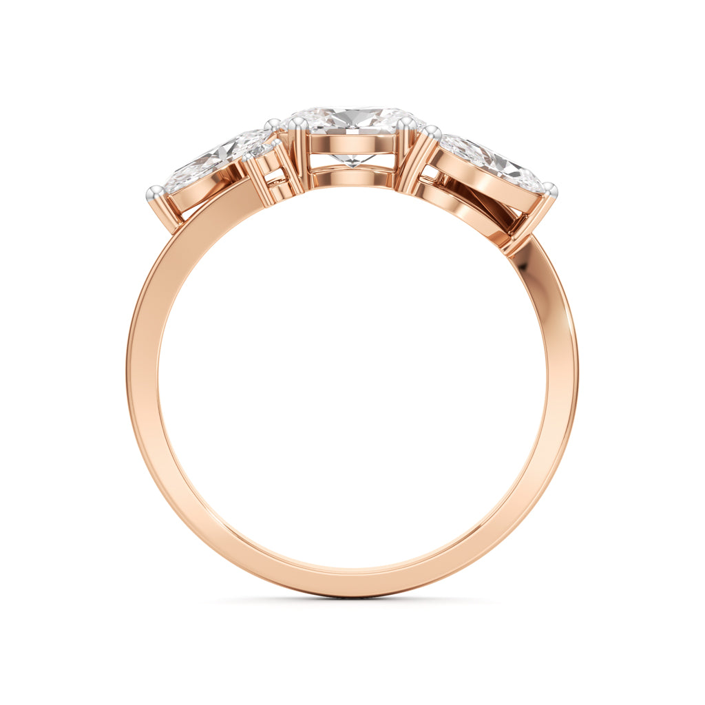 Triad Radiance Diamond Ring