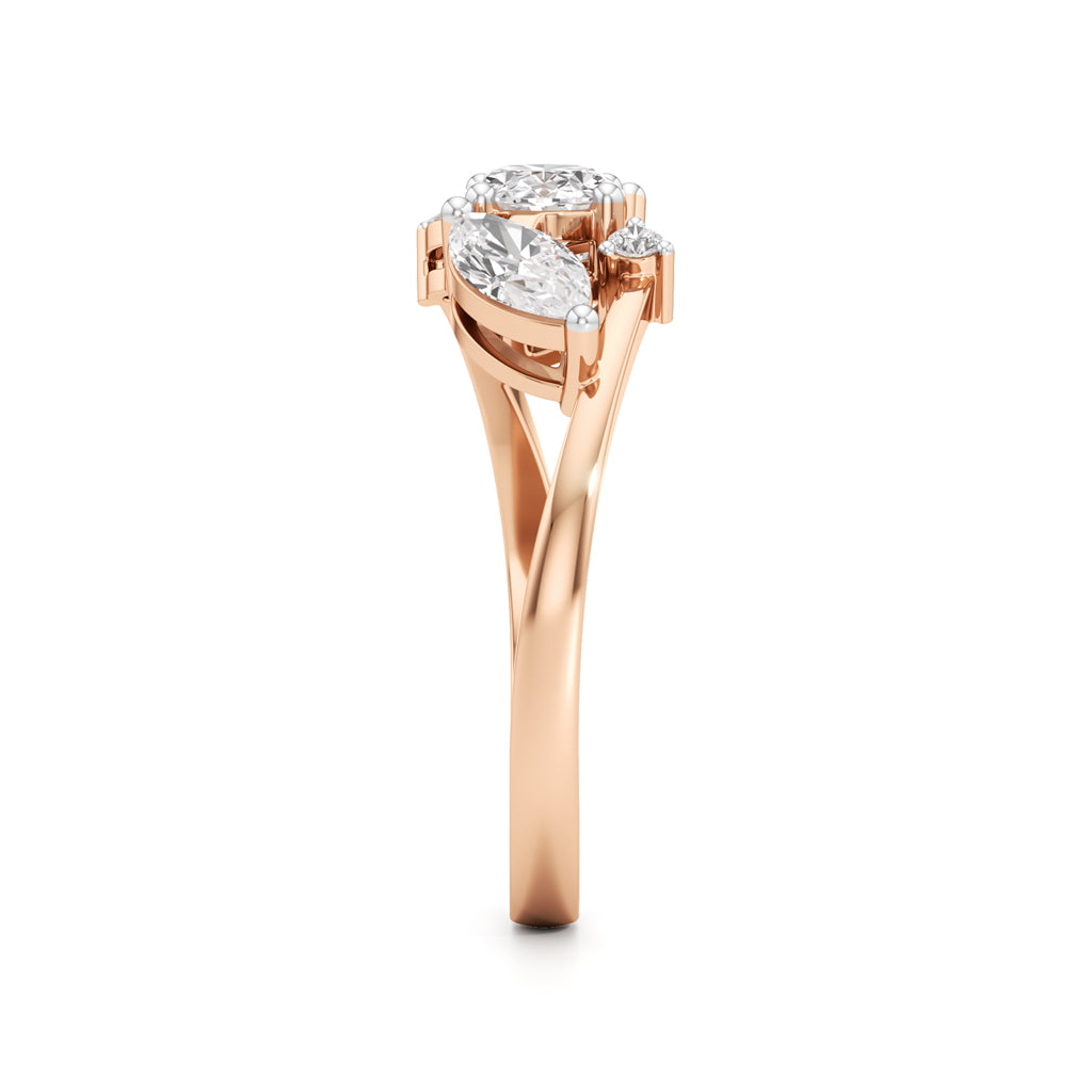 Triad Radiance Diamond Ring