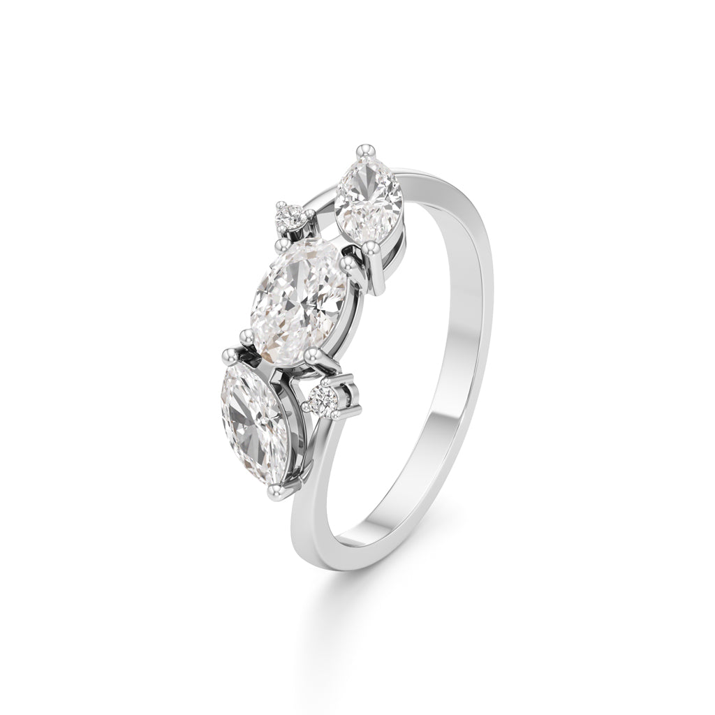 Triad Radiance Diamond Ring