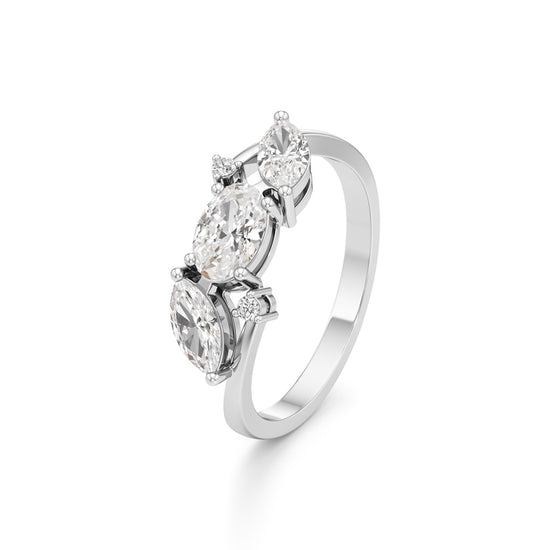 Triad Radiance Diamond Ring