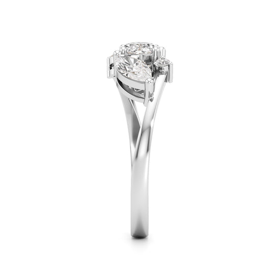Triad Radiance Diamond Ring