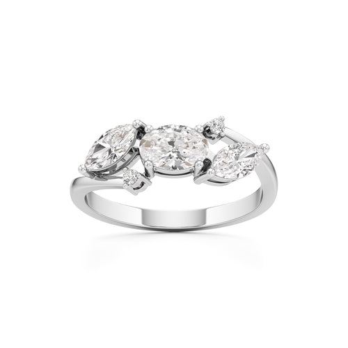 Triad Radiance Diamond Ring