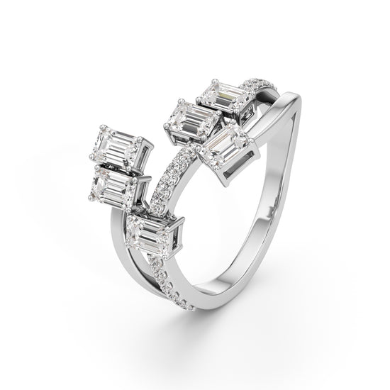 Celestara Emerald Dance Ring