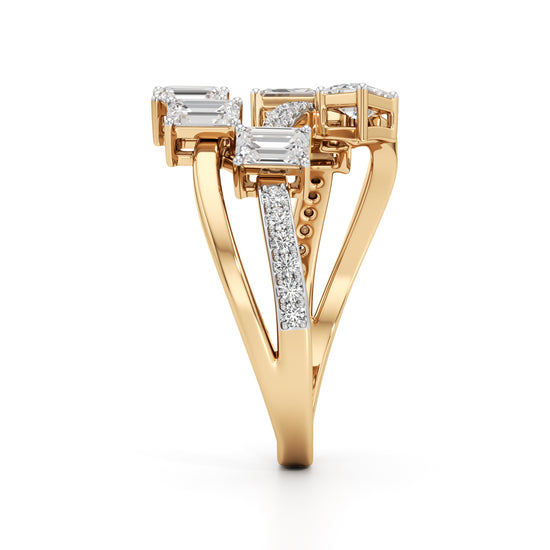 Celestara Emerald Dance Ring