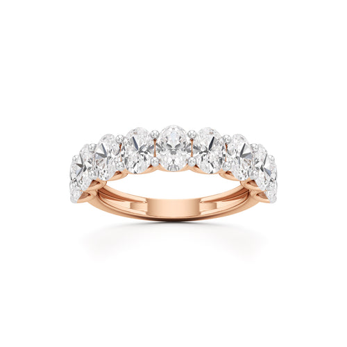 Roselle Nine Oval Diamond Band
