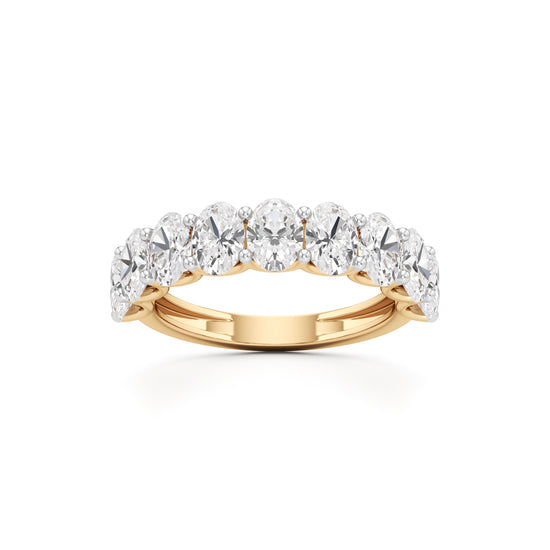 Roselle Nine Oval Diamond Band