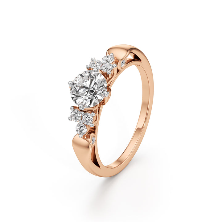 Aurelia Blossom Diamond Ring