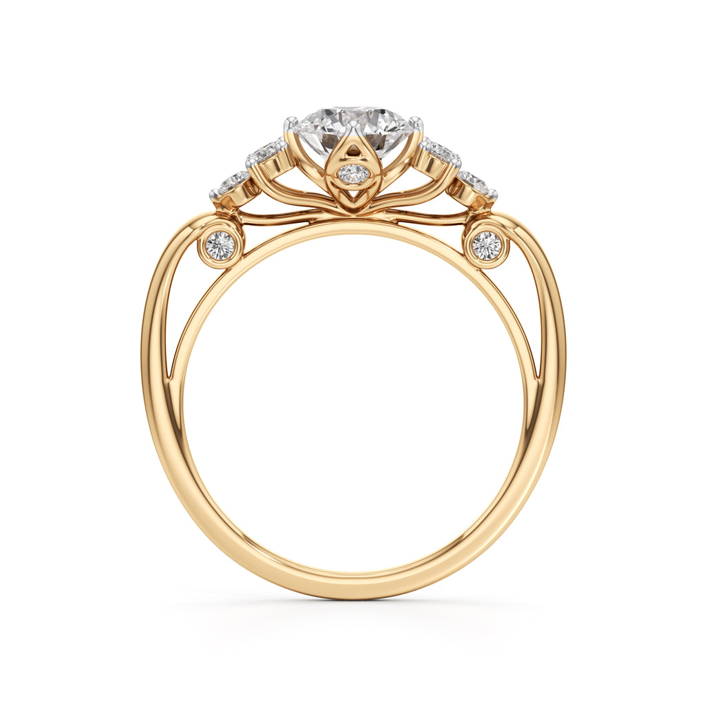 Aurelia Blossom Diamond Ring