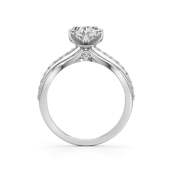 Amora Split Shank Heart Ring