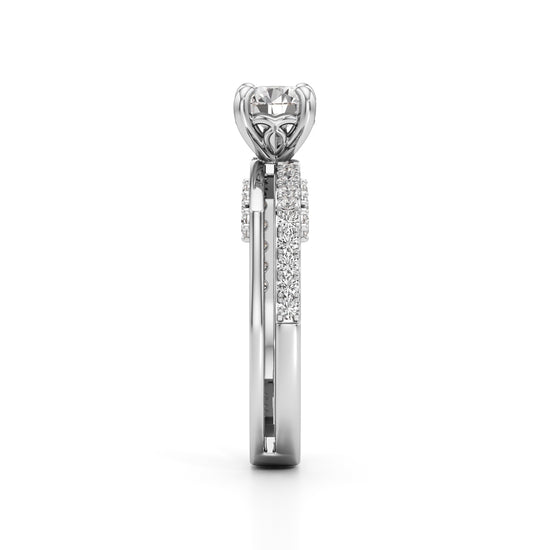 Celestia Dual-Band Solitaire Ring