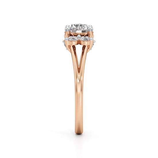 Aurora Halo Blossom Ring