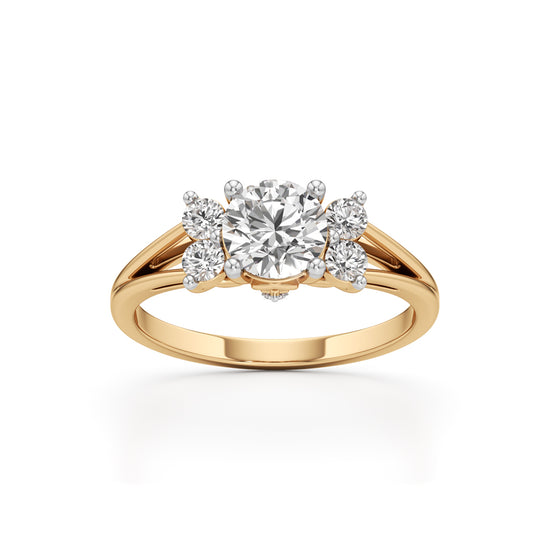 Aurora Halo Blossom Ring