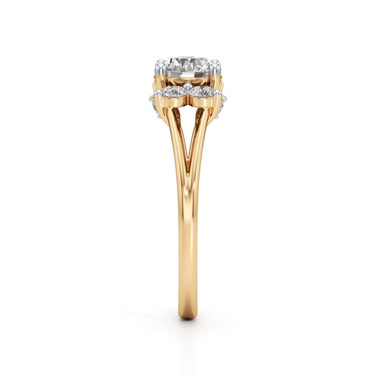 Aurora Halo Blossom Ring