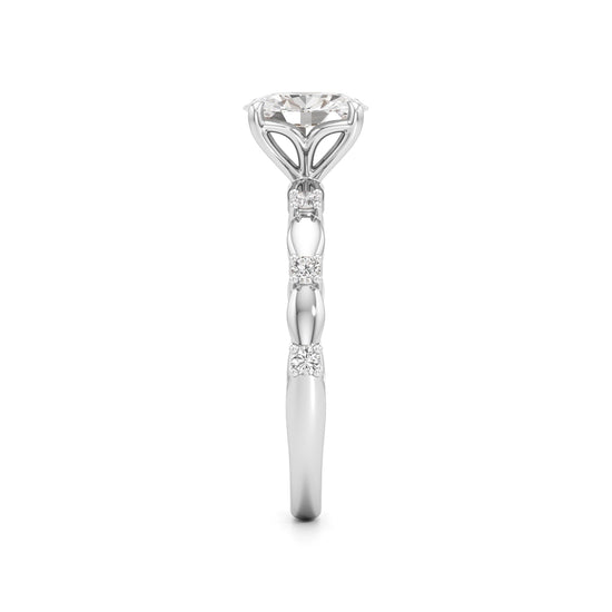 0.75Ct Oval Shape Everyday Wear Fashion