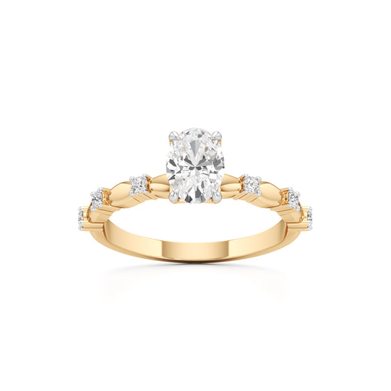 0.75Ct Oval Shape Everyday Wear Fashion