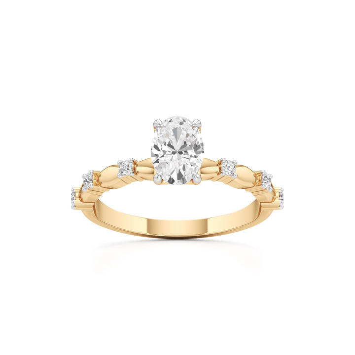 0.75Ct Oval Shape Everyday Wear Fashion