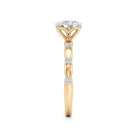 0.75Ct Oval Shape Everyday Wear Fashion