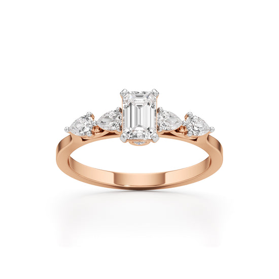 Regal Harmony Emerald Ring