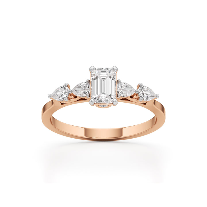 Regal Harmony Emerald Ring