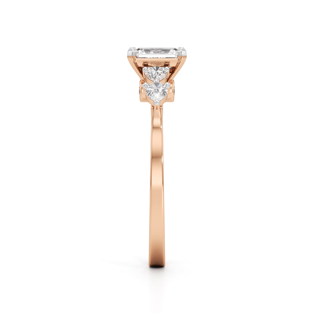 Regal Harmony Emerald Ring