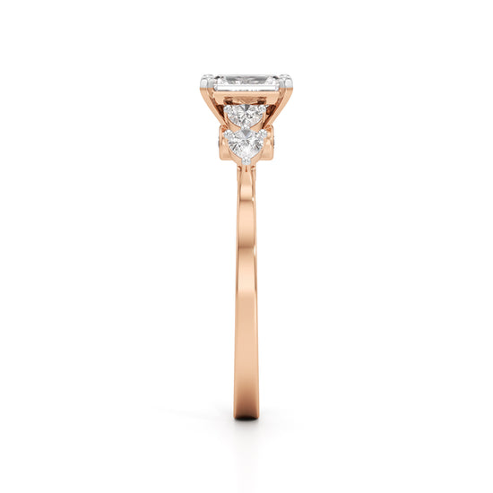 Regal Harmony Emerald Ring