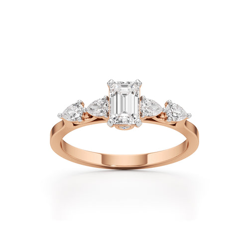 Regal Harmony Emerald Ring