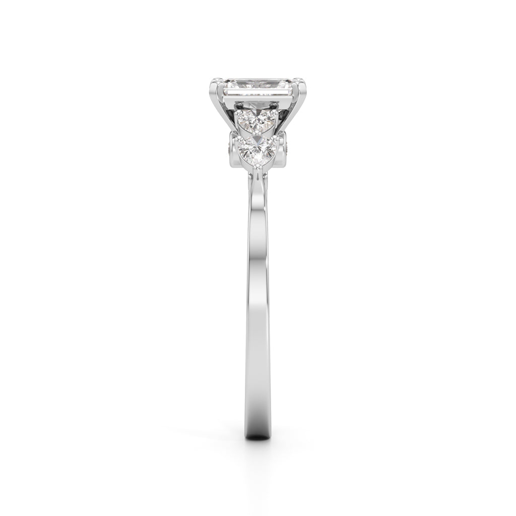 Regal Harmony Emerald Ring