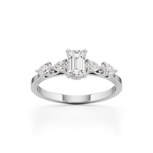Regal Harmony Emerald Ring