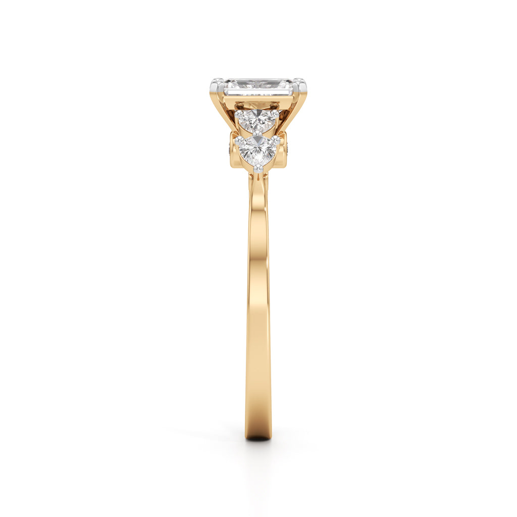 Regal Harmony Emerald Ring