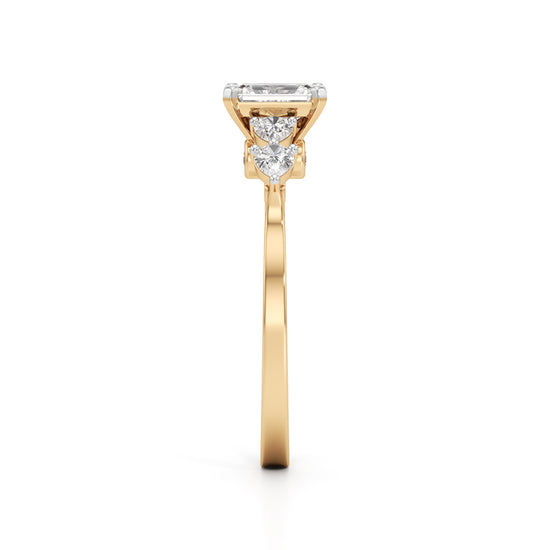 Regal Harmony Emerald Ring