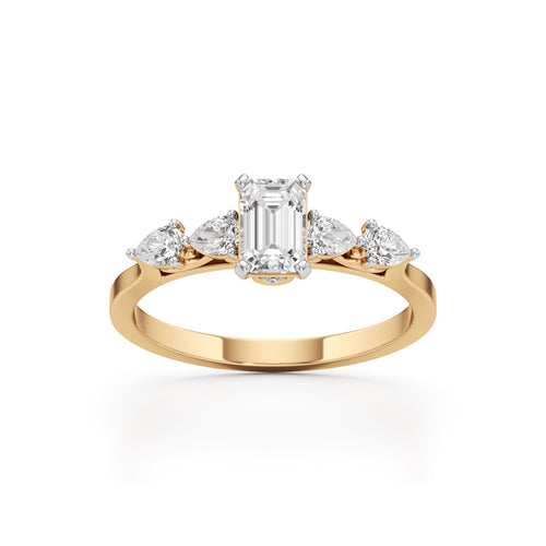 Regal Harmony Emerald Ring