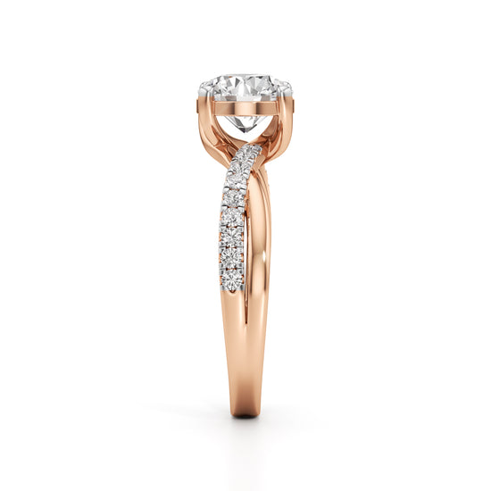 Twilight Embrace Solitaire Ring