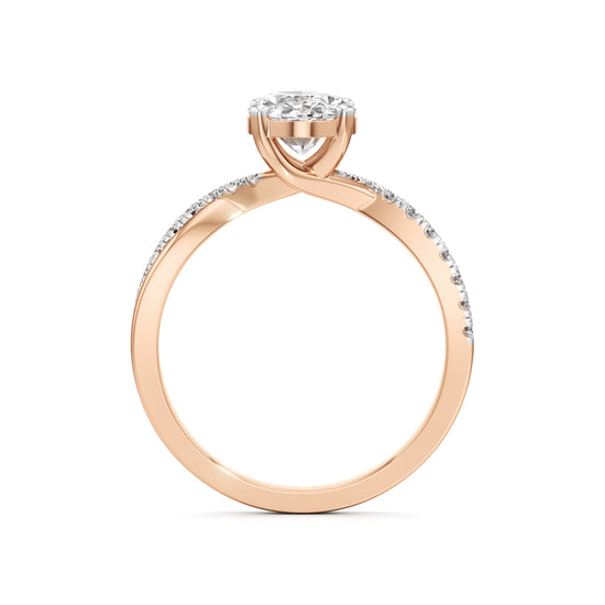Celeste Oval Solitaire Ring