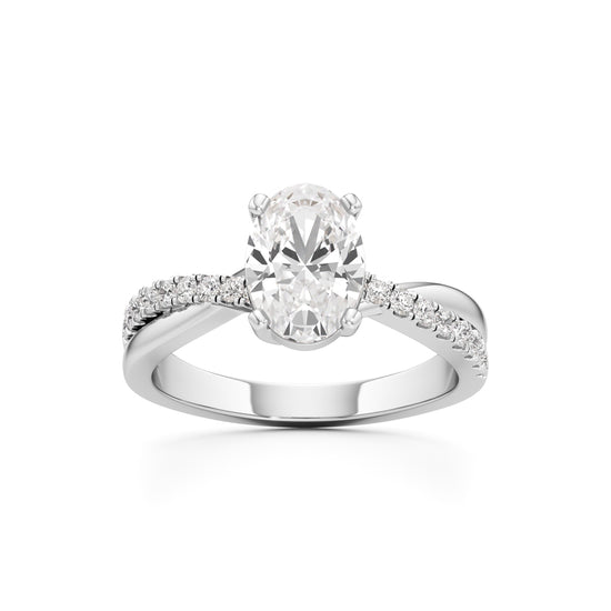 Celeste Oval Solitaire Ring