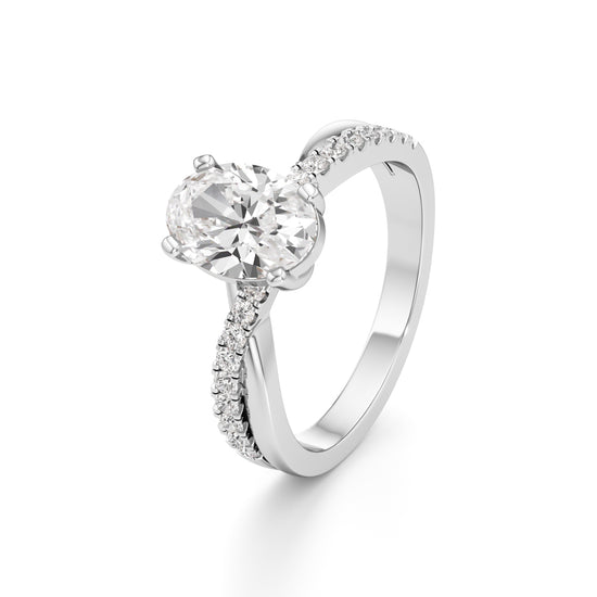 Celeste Oval Solitaire Ring