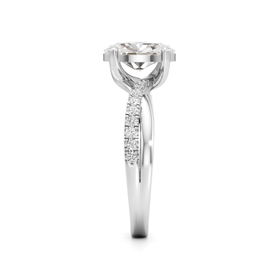 Celeste Oval Solitaire Ring