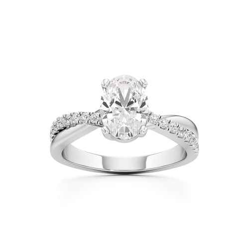 Celeste Oval Solitaire Ring