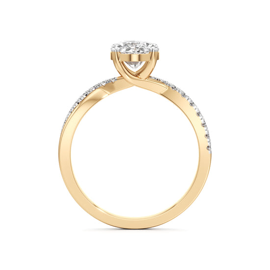 Celeste Oval Solitaire Ring