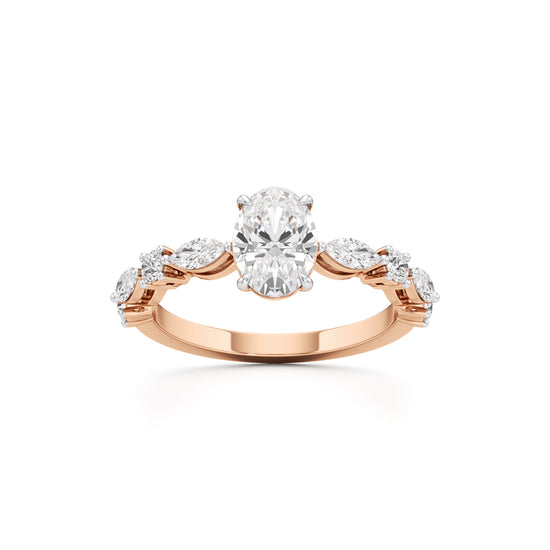 Aurora Oval Harmony Ring