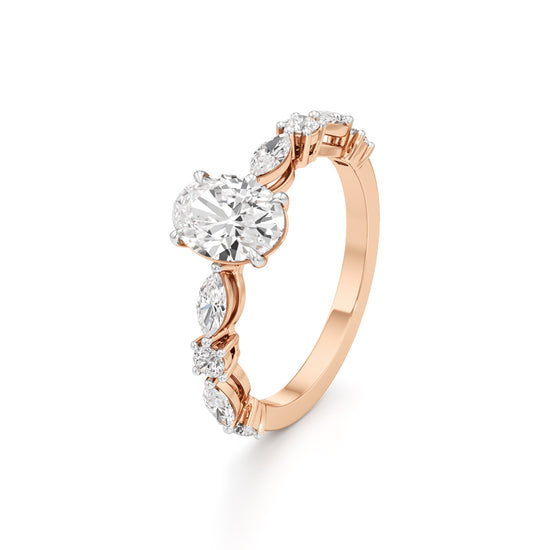 Aurora Oval Harmony Ring